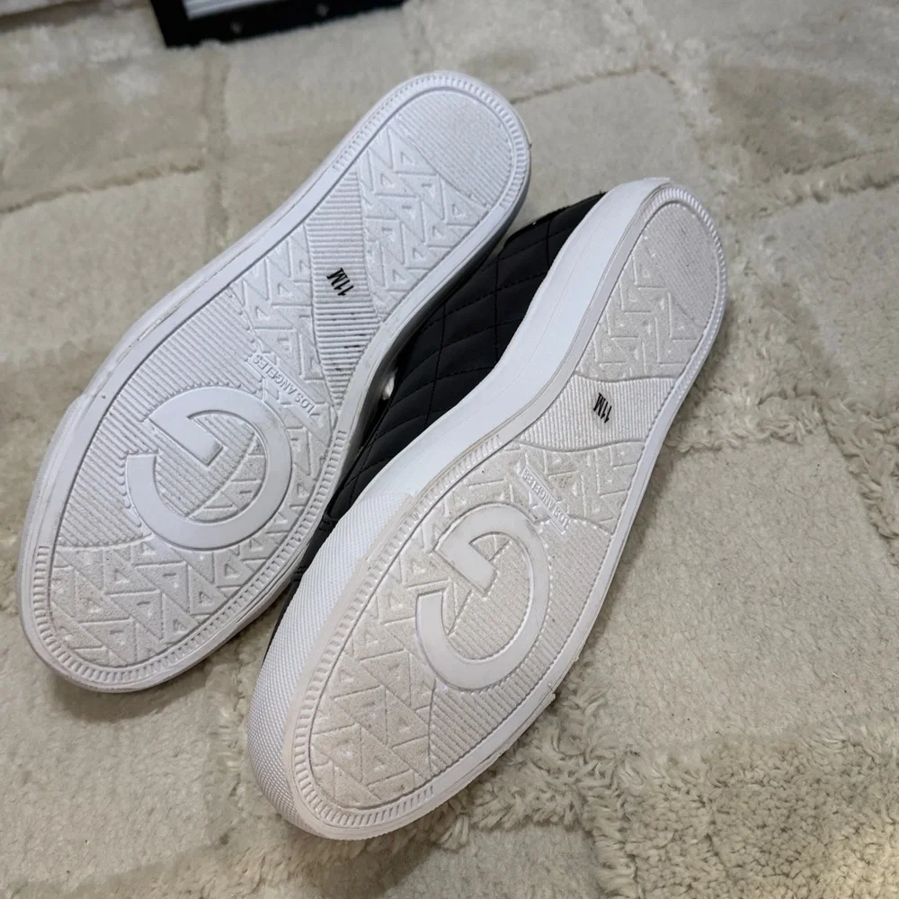 G by Guess Los Angeles Black and Gold Sneakers